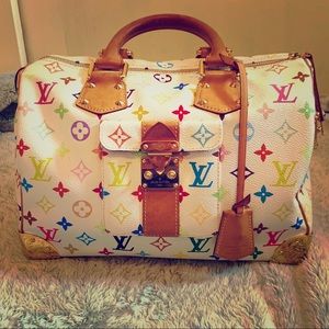 Super rare multi colored Louis Vuitton Speedy bag!